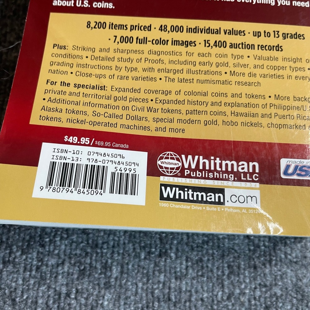 Whitman Guide Book of US Coins Mega Red 3rd Edition Yeoman Bressett 2017 - Picture 11 of 13